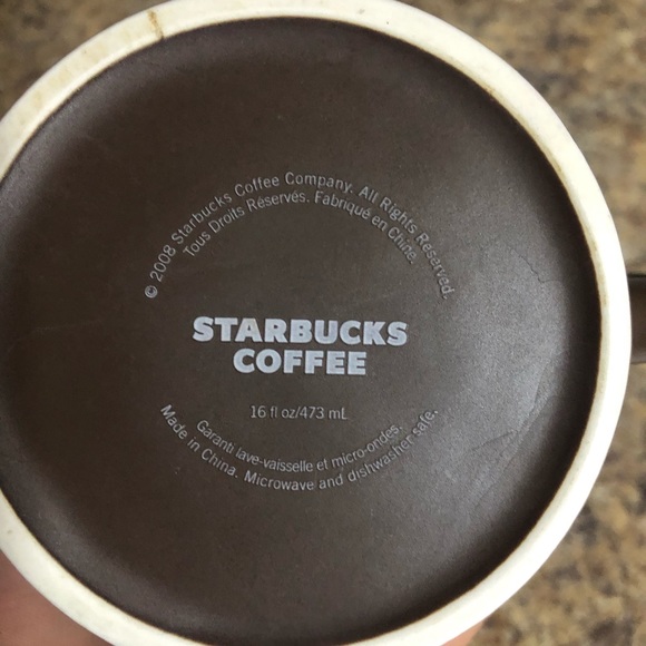 2008 Starbucks Brown Coffee Cup - Picture 2 of 3